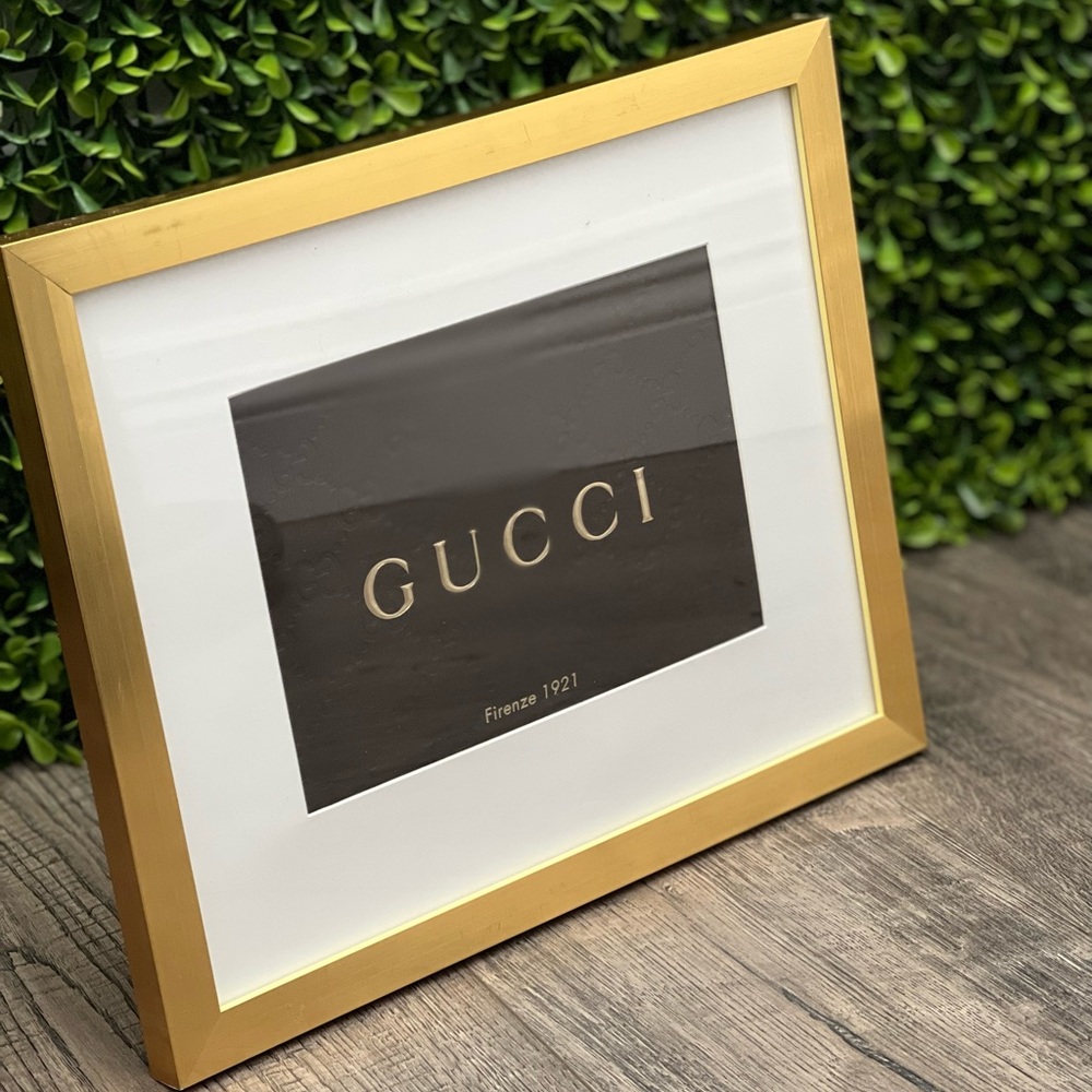 Gucci brown Small Shopping bag in a frame